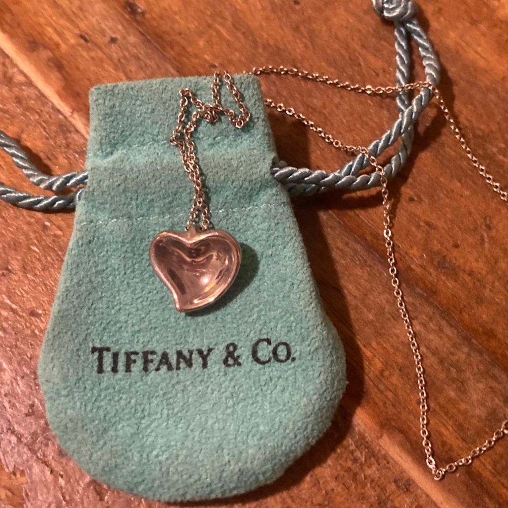 Tiffany & Co Heart shaped sterling silver necklace